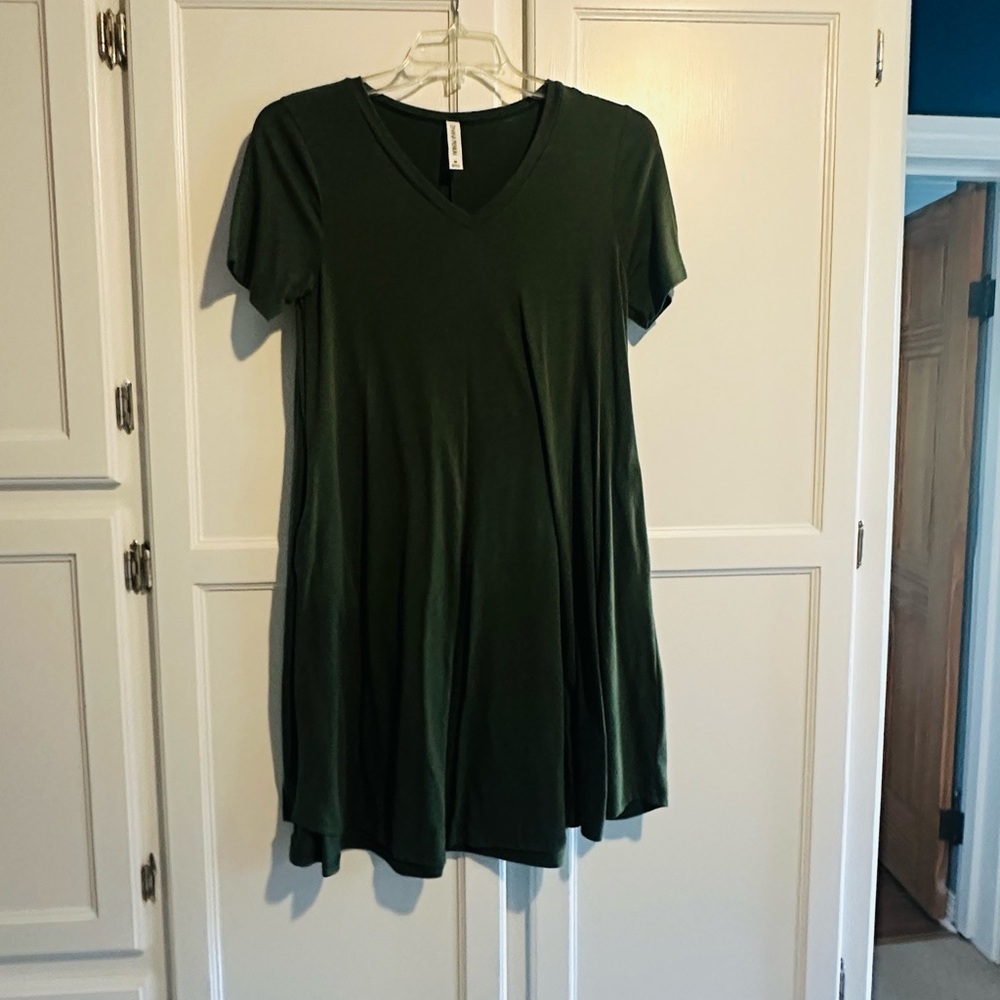 Zenana Outfitters Forest Green Mini Dress